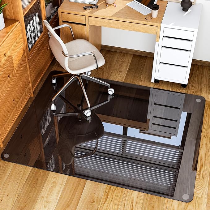 GLSLAND Office Chair Mat, 1/6" Thick Computer Floor Mat - Image 8