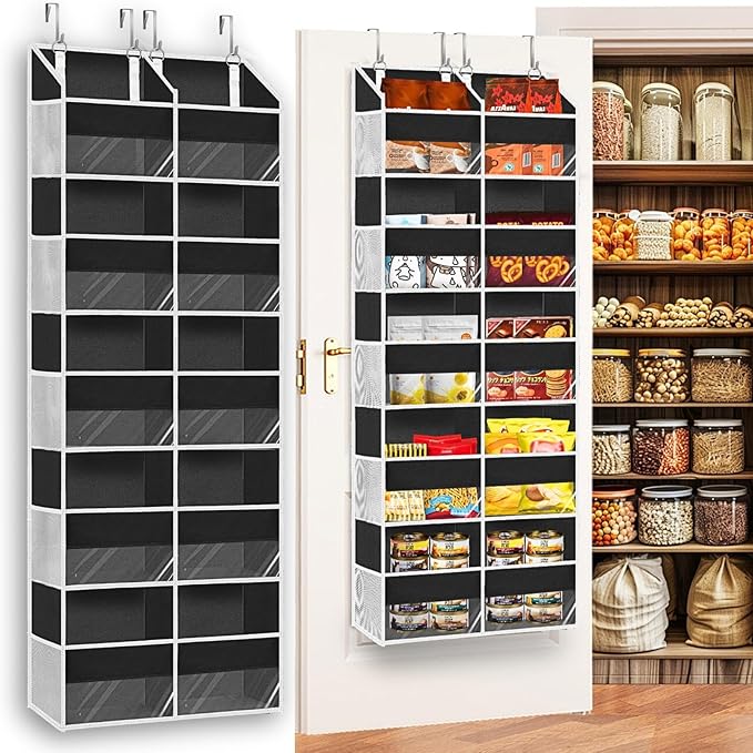 Over the Door Organizer 5 Tiers, Extra Large Behind Door Storage of 10 by Ofiray-home