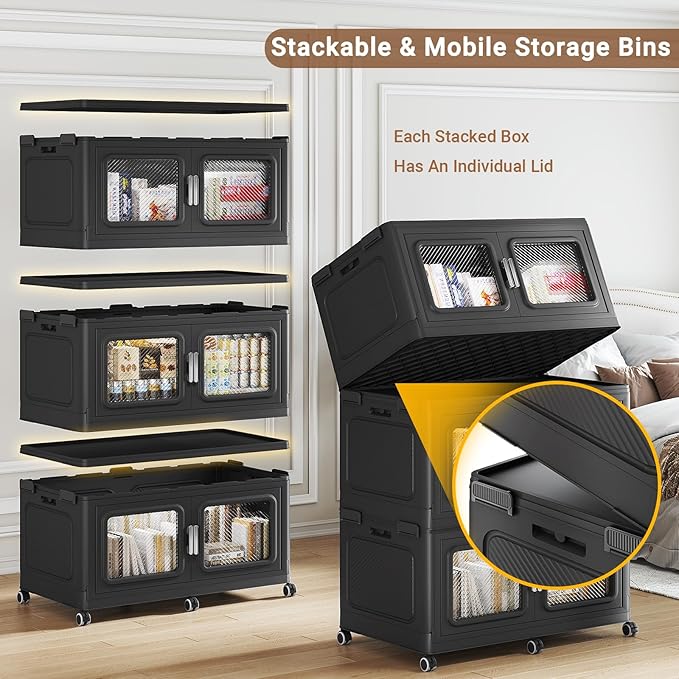 BROVIEW 220 Qt Stackable Storage Bin - Image 3