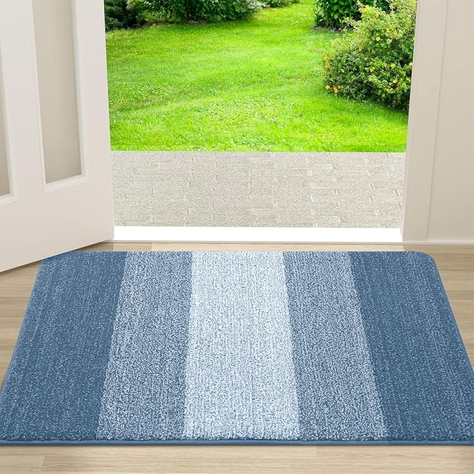 Kitinjoy Indoor Outdoor Door Mat, 30x17 Non-Slip Absorbent Dirt Trapper by Kitinjoy