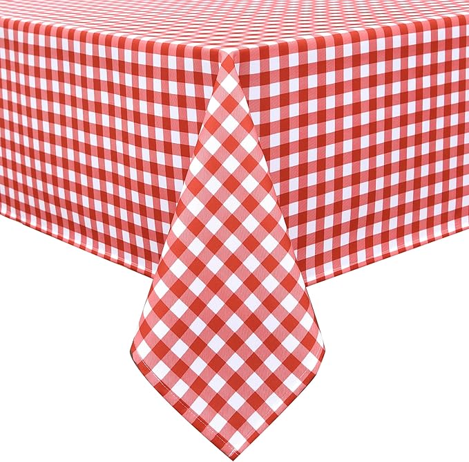Waterproof Plaid Tablecloth Fabric by Essifunia