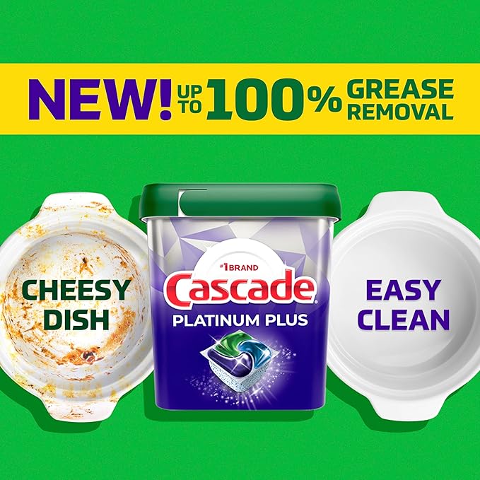 Cascade Platinum Plus Dishwasher Pods, Dishwasher Detergent, Dish Detergent Soap - Image 9