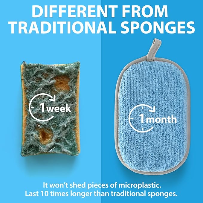 Sponges Kitchen Dish Sponge for Washing Dishes Cleaning Kitchen, All-Purpose - Image 2