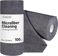 Microfiber Cleaning Cloths Roll, Tear Away Microfiber Towels, Reusable by Tchrules