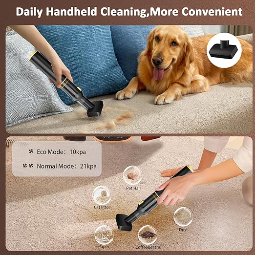 Cros 4-in-1 Mini Cordless Vacuum Cleaner, 21kPa Powerful Suction, Portable - Image 3