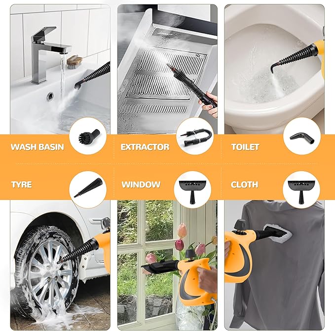 Spurgehom Handheld Steam Cleaner, Portable Steamer - Image 5