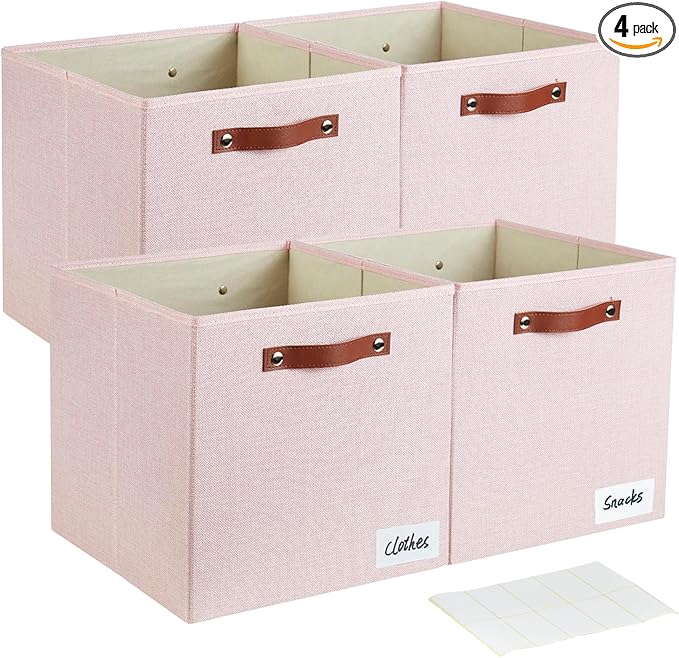 Collapsible Fabric Storage Cube Bins by Bagnizer