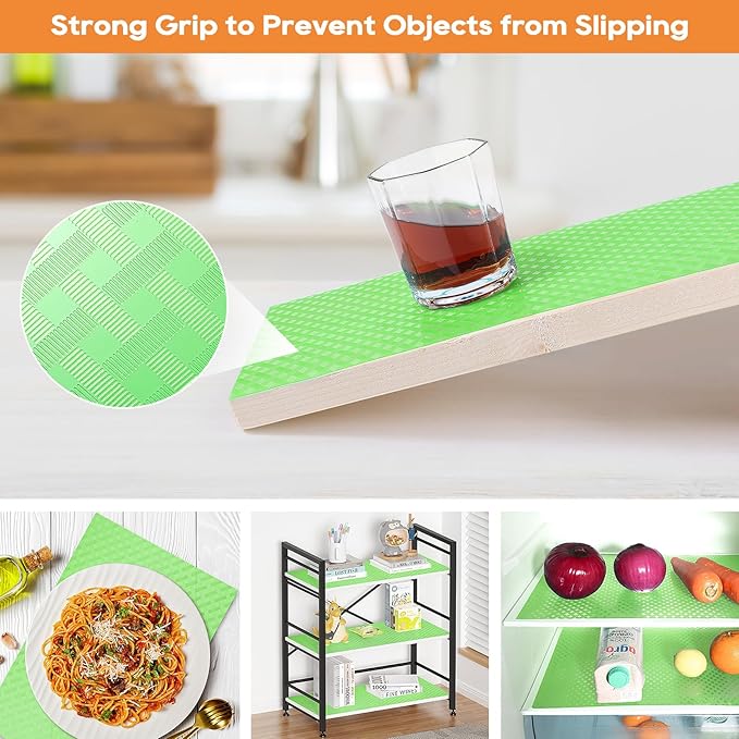 Fridge Liner Shelf Liners for Kitchen Cabinet Refrigerator Liners Waterproof & - Image 7