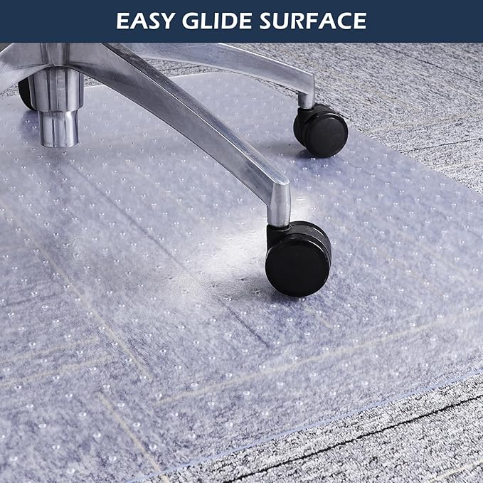SALLOUS Chair Mat for Carpet, Heavy Duty Vinyl Floor Mat - Image 7