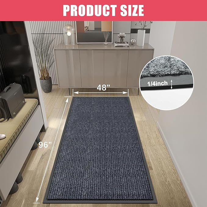 Kuyal Front Door Mat, Commercial Floor Mats Inside Outside Entrance, Heavy Duty - Image 3