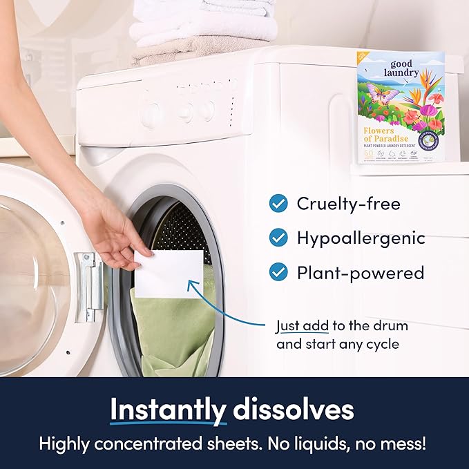 Good Laundry Flowers of Paradise Detergent Sheets, Scent Booster, & Dryer Sheet - Image 3