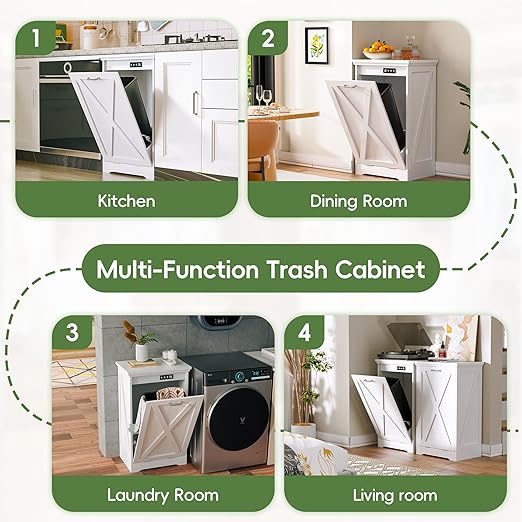 Betterhood TOLEAD Tilt Out Trash Can Cabinet, Hidden Trash Bin - Image 6