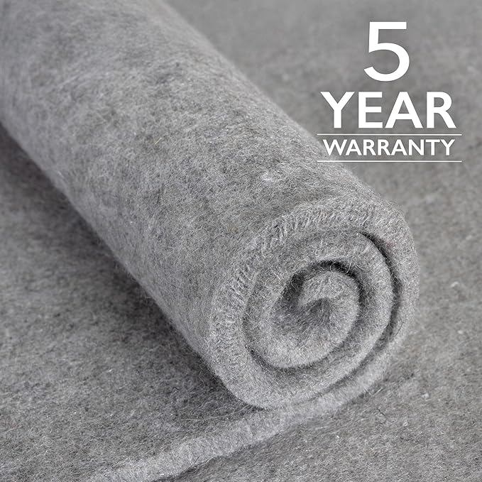 RUGPADUSA - Eco-Plush - 7' Square - 1/2" Thick - 100% Felt - Luxurious - Image 5
