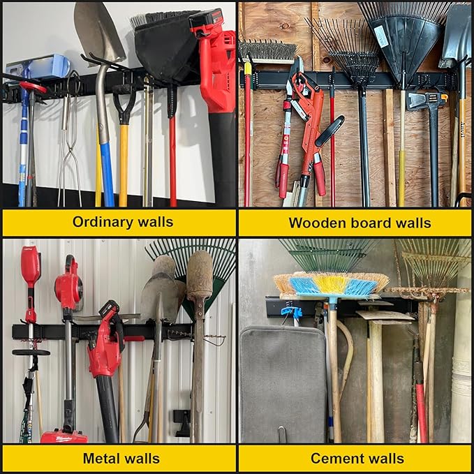 Garage Tool Organizer Wall Mount, 64 Inches Garden Tool Organizer - Image 6