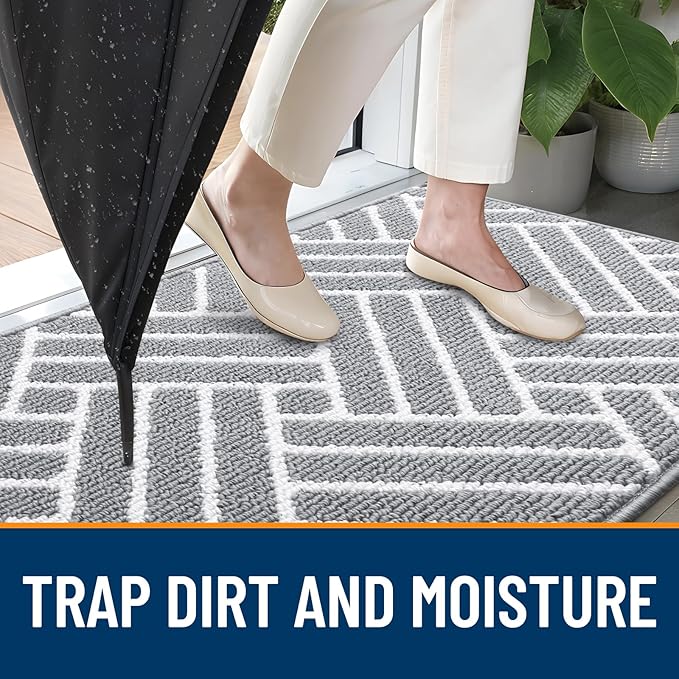 OLANLY Indoor Door Mat, 36x24 Inch, Dirt Resistant and Absorbent, Non-Slip - Image 2