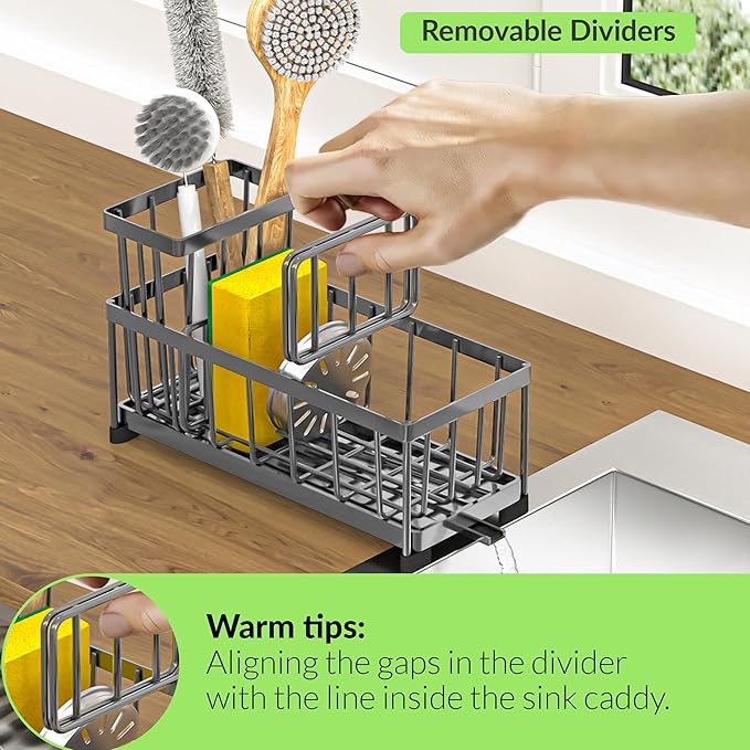 Self-Draining Kitchen Sink Caddy - Image 4