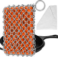 Most Flexible Cast Iron Scrubber, 316L Cast Iron Cleaner Chainmail Scrubber by Betterqualitybetterlife