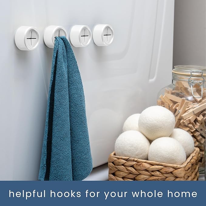 S&T INC. Round Adhesive Push Towel Hooks - Image 4