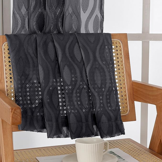 Aiyufeng Extra Long Sheer Curtains 96 Inches Long - Image 9