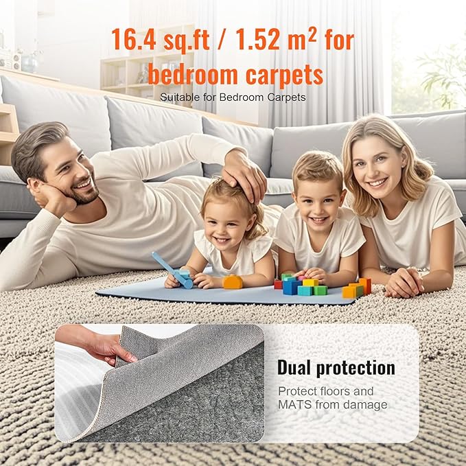 VEVOR Slip-Resistant Rug Pad, Protective Cushioning Carpet Pad, 1-2㎡ Area - Image 6
