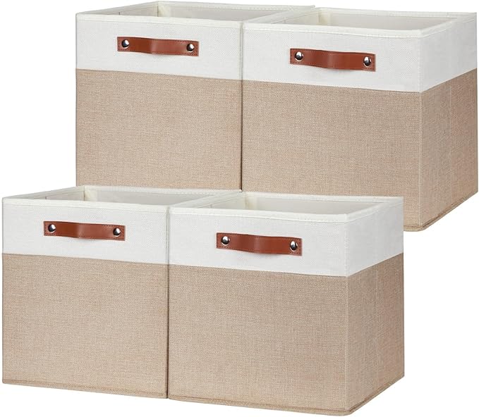 HNZIGE Fabric Baskets for Organizing 13x13 Storage Cubes, Cloth Storage Bins - Image 7