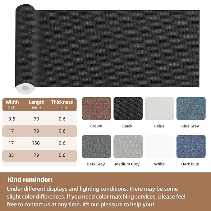 Fabric Repair Patch, 17X79 Inch Fabric Large Repair Tape, Self-Adhesive Patches - Image 2
