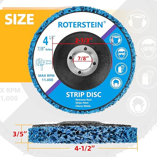 10 Pack Strip Discs Stripping Wheel 4.5 inch - Image 5
