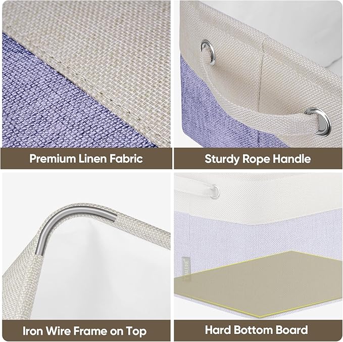 BALEINE 3 Pack Fabric Storage Bins - Image 6