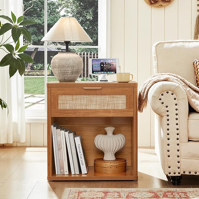 LEYAOYAO Rattan Nightstands Set of 2 - Image 8