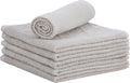 Superio Cotton Terry Washcloths Grey Towels 100% Cotton Cleaning Cloth 16" Rags by Superio
