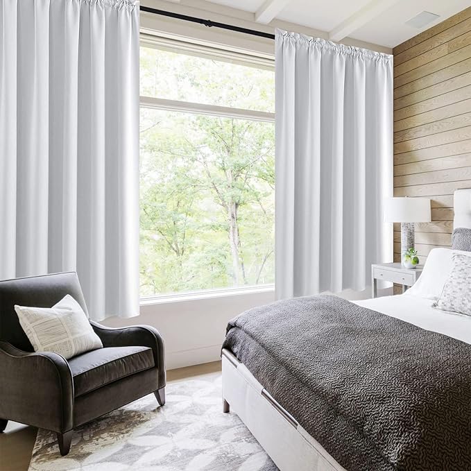 DWCN White Room Darkening Curtains - Image 2