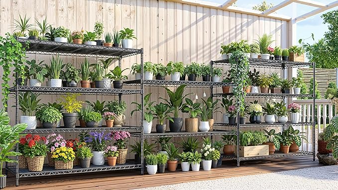AIRAJ 60” W Storage Shelves Heavy Duty | 5 Tier Wire Shelving | 3500 LBS Metal - Image 7