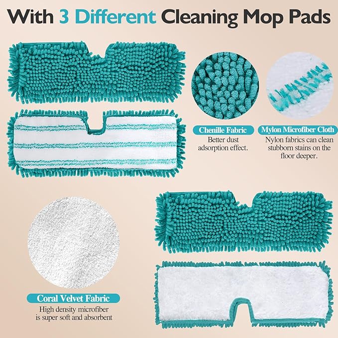 MASTERTOP Microfiber Flat Mop, Double-Sided Dust Mop - Image 6
