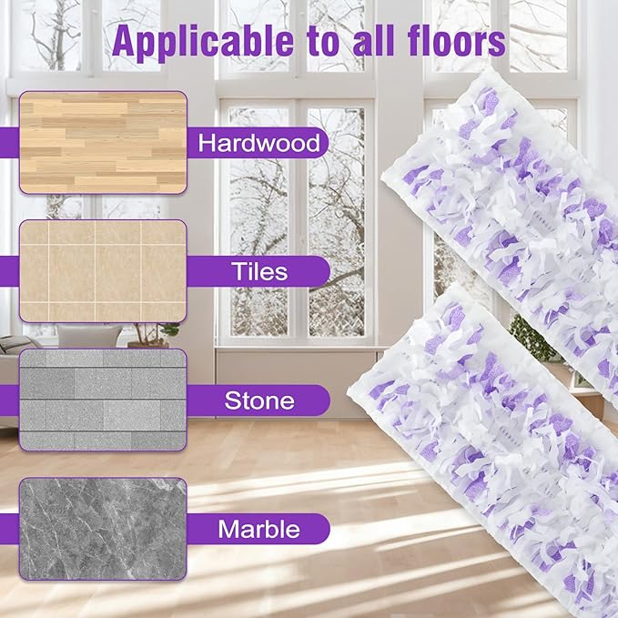 24 Pack Disposable Power Mop Refills Pads Compatible - Image 3