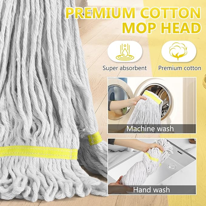 Beyoco Heavy Duty Commercial Industrial Cotton Mop - Image 5