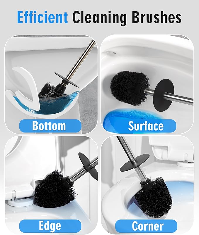 Ceramic Toilet Brush & Holder Set - Image 3