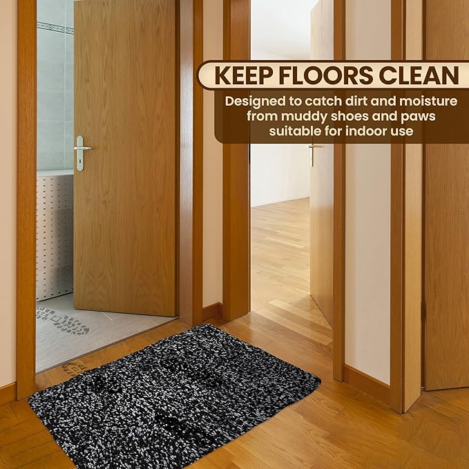Premium Microfiber Indoor Door Mat – 24"x36" Washable Entry Mat, Waterproof - Image 4