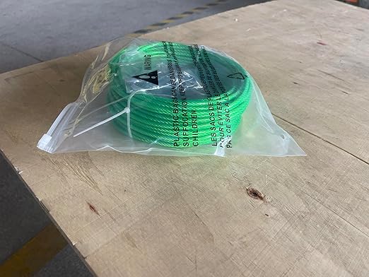 M6 Turnbuckles for Cables Wire, 3/16" Green PVC Coated Wire Rope Kit - Image 13
