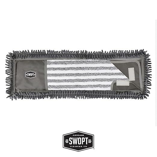 SWOPT 24” Microfiber Dust Mop Refill – Microfiber Cleaning Pads - Image 2