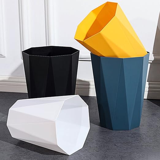 2 Pack Bathroom Trash Can 2.6 Gallon Small Garbage Can Waste Basket - Image 9