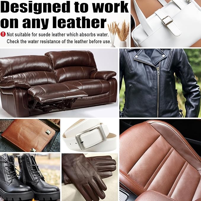 White Leather Repair Kit, Leather Dye - Image 2