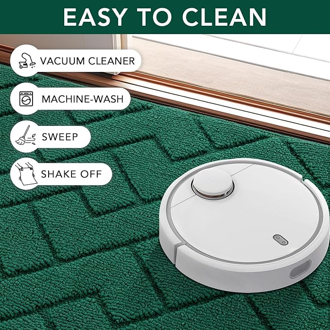 hicorfe Indoor Door Mat, Non Slip Door Mats, Absorbent Resist Dirt Entrance - Image 7