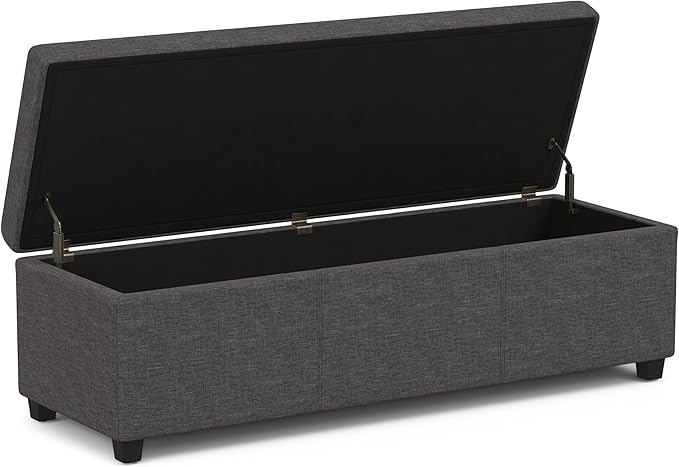 SIMPLIHOME Avalon 54 inch Wide Contemporary Rectangle Extra Large Storage - Image 4