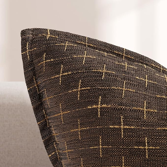 ZWJD Pillow Covers 18x18 Set of 2 Soft Polyester Textured Pillow Covers - Image 2