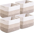 Small Storage Baskets for Organizing Shelves, Woven Cotton Rope Basket for by Unknown