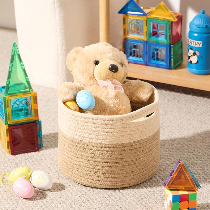 Small Basket for Organizing | Cube Shelf Closet Storage Baskets | 9.7×9.7×7.1” - Image 4