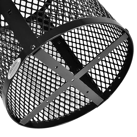 Global Industrial Outdoor Diamond Steel Trash Can - Image 7