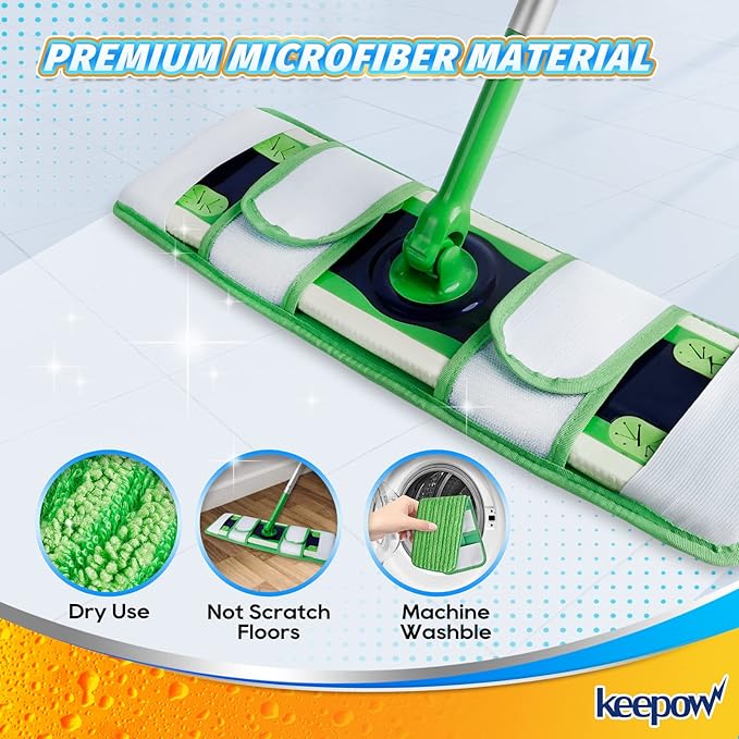 KEEPOW XL Dry Sweeping Cloths for Swiffer XL, Dry Refills for Swiffer XL Mop - Image 3
