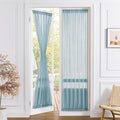 Tollpiz Sheer Door Curtain Closet Linen Textured Curtains Sheer Doorway Light by Tollpiz