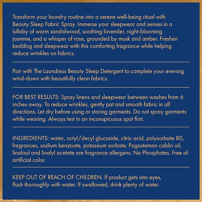 The Laundress Beauty Sleep Fabric Spray, Wrinkle Release Spray, Pillow Spray - Image 8
